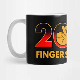 2024 Funny New Year Fingers Crossed Slogan Meme Mug